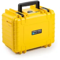 B&W International Outdoor Case Type 2000 gelb + Schaumstoff
