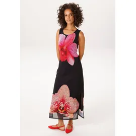 Aniston CASUAL Sommerkleid Geblümt Schwarz/Rot/Weiß/Pink/Apricot 46