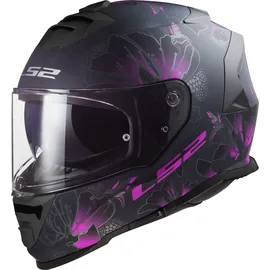 LS2 Storm II Burst Integralhelm matt-schwarz-pink - 3XL (65/66)