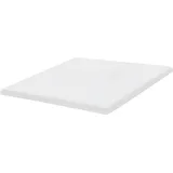 Beliani Matratzentopper Weiß Memoryschaum 180 x 200 cm Polyester Bezug Komfort Schaumtopper