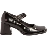 Art für Damen. 117041201003_001 Lederschuhe 1704 Verona schwarz (38), 5 bis 8 cm, Schnalle, Lässig