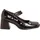 Art für Damen. 117041201003_001 Lederschuhe 1704 Verona schwarz (38), 5 bis 8 cm, Schnalle, Lässig