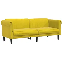 vidaXL Sofa 3-Sitzer Gelb Samt