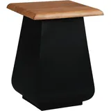 WOMO-DESIGN Beistelltisch Galway 30x45x30 cm rechteckig, Schwarz-Natur,