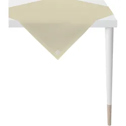 Mitteldecke APELT "3959 Outdoor, Sommerdeko, Sommer", beige (sand), B:88cm L:88cm, Polyester, Tischdecken, Panama