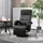 Homcom Relaxsessel Kunstleder 86 x 66 x 107 cm Schwarz mit Liegefunktion
