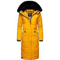 Navahoo Wintermantel Fahmiyaa gelb / schwarz XS