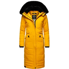 Navahoo Wintermantel Fahmiyaa gelb / schwarz XS