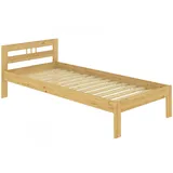 Erst-Holz®Futonbett Kinderbett Massiv Kiefer Natur 90 x190 Bettrahmen Rollrost