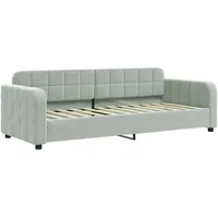 VidaXL Tagesbett Hellgrau 80x200 cm Samt1851823