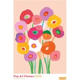 Dumont Kalenderverlag DUMONT - Dominique Vari: Pop Art Flowers 2025 Wandkalender, 50x70cm, Posterkalender mit fröhlichen Blumen-Designs, moderne Form- und Farbgebung von