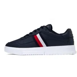 Tommy Hilfiger  Sneaker Supercup Leather Stripes  in Marine, 43