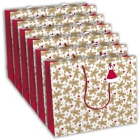 Clairefontaine 6x Geschenktasche Kraft, Shopping Lebkuchen 37,3x11,8x27 ,5cm -