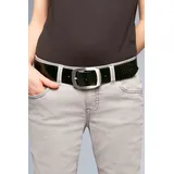 Soccx Damengürtel Leder schwarz 80