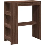 vidaXL Bartisch mit Regal Braun Eiche 90x40x103,5 cm Holzwerkstoff