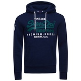 Superdry Herren Sweatshirt - Blau,Weiß,Dunkelblau - M