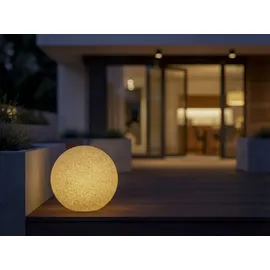 KANLUX Gartenkugel Außenleuchte Terrakotta Ø 20 cm inkl. Erdspieß IP65 E27