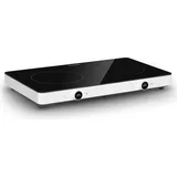 Klarstein FutureChef Doppel Induktionskochplatte, Leistung: 3000 Watt, 2 Zonen, Drehregler, LED-Anzeige, 10 Leistungsstufen, Timer, transportabel, ... - Schwarz