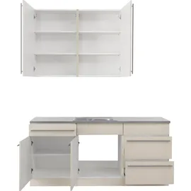 WIHO KÜCHEN Küchenzeile Chicago 180 cm weiß