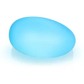 smartwares LED Solarleuchte Stein OSL-50016 weiß Ø 40 cm RGBW