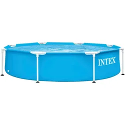 Intex Schwimmbecken Metallrahmen Pool Familienpool Kinderpool Rund 244 x 51 cm