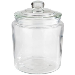 APS Vorratsglas Classic, Glas, (1-tlg), vielseitig einsetzbar, z.B. für Kekse, Zucker, Mehl, Müsli … weiß 900 ml – Ø 11,5 cm x 16 cm