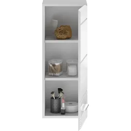 Home Affaire Malmö Hängeschrank 30 x 77 x 23 cm Weiß hochglänzend Metall/MDF