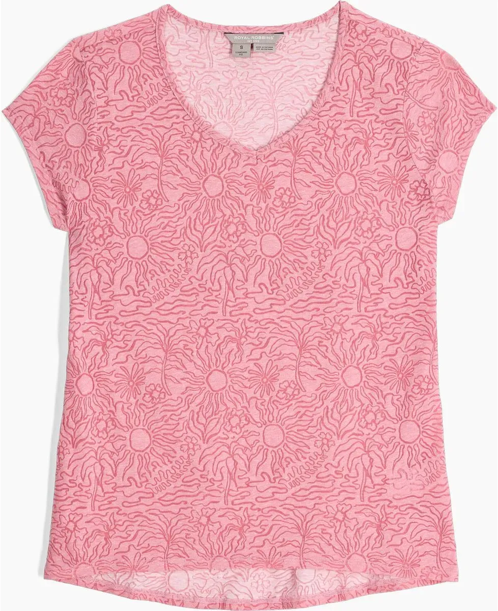 Royal Robbins Featherweight Tee orchid htr sunburst pt (679) L