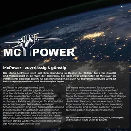 McPower Mehrfachsteckdose Flair 0,15 m Schwarz 3 St.