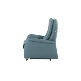 Hukla Relaxsessel Tobias Leder 75 x 102 x 88 cm Blau elektrisch