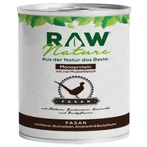 RAW Nature Nassfutter Fasan Pur mit Möhren, - Amaranth, getreidefrei 1x800 g Futter