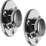 So-tech - 1 Paar Schrankstangenlager für runde Schrankrohre mit ø 25 mm