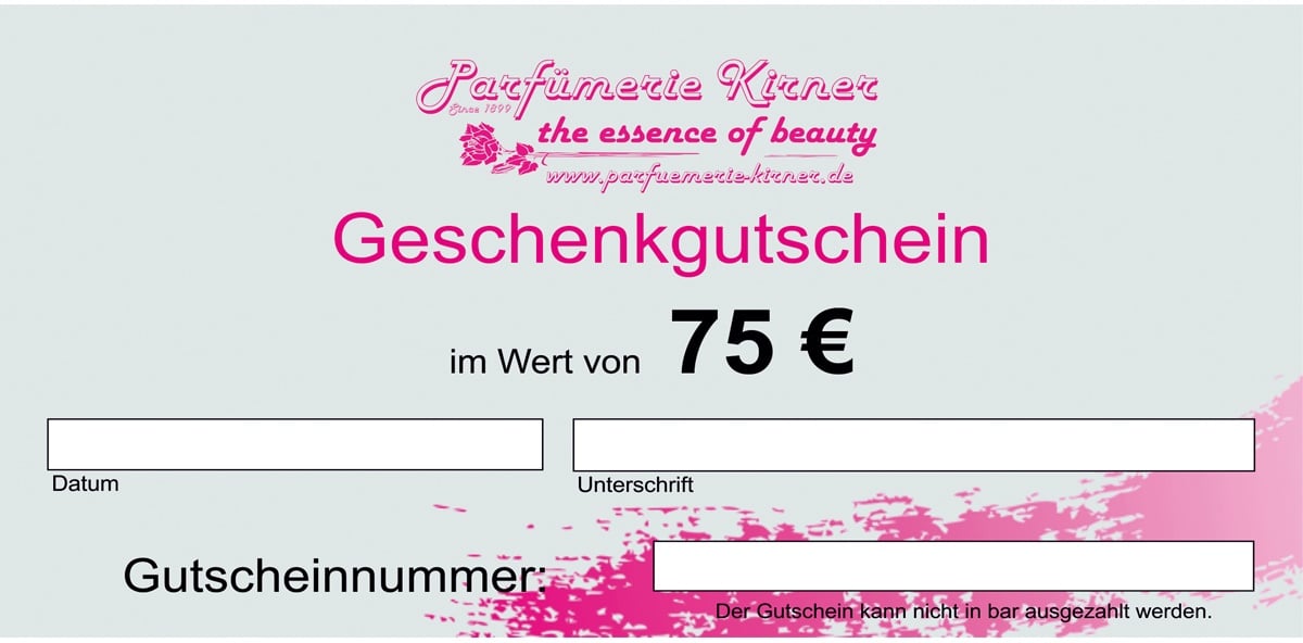 Geschenkgutscheine Geschenkgutschein 75€