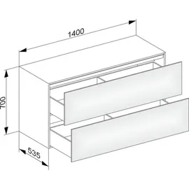 Keuco Sideboard Edition 11 31327380000 1400 x 700 x 535
