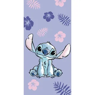 Jerry Fabrics Disney Lilo und Stitch Badehandtuch Duschtuch Strandtuch Alien Mehrfarbig 70 x 140 cm 100% Baumwolle