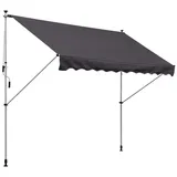 Outsunny Klemmmarkise 300 x 150 cm grau