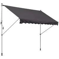 Outsunny Klemmmarkise 300 x 150 cm grau