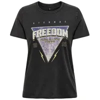 Only T-Shirt ONLLUCY REG S/S TOP JRS NOOS schwarz