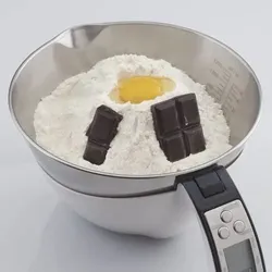 Imetec Elektronische Küchenwaage Dolcevita ES4, Wiegen von festen und flüssigen Stoffen, Kapazität 5 kg, 1 g Teilung, Tara-Funktion, Digitalanzeige