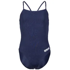 Arena TEAM Badeanzug Mädchen CHALLENGE Einfarbig - Navy-white - 152