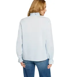 Zero Bluse mit Rüschen Blau 36