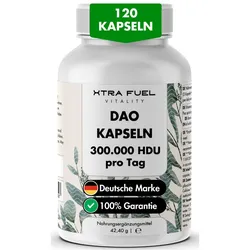 DAO DiAminOxidase 300.000 HDU Kapseln von XTRA FUEL 120 St