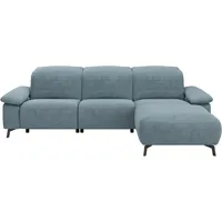 Musterring Ecksofa MR 370, intelligenter Komfort im modernen Design, Optionale Relaxfunktion, flexible Kopfteile & klappbare Armlehnen blau