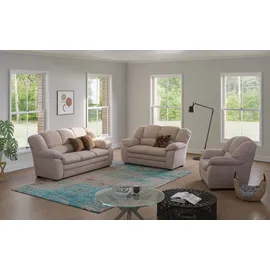 Cotta Couch Polyester 3-2-1 Garnitur 2-Sitzer + 2,5-Sitzer braun