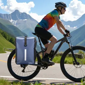 Wiltec Gepäckträgertasche 16 l blau