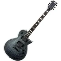 ESP LTD EC-401 QM See Thru Black (E-Gitarre, Pao-Ferro, Mahagoni, Griffbrett, Grover-Mechaniken), Gitarre, Schwarz
