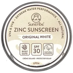Suntribe Zink Sunscreen Sonnencreme LSF 30 Sport weiß 45 g