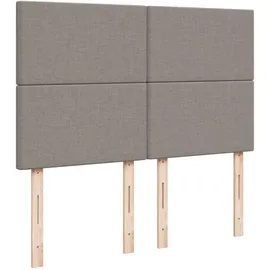 vidaXL Boxspringbett 140 x 200 cm Taupe
