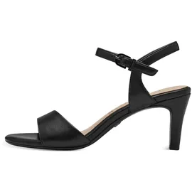 TAMARIS Damen 1-28008-42 Sandalette Mit Absatz, Black Matt, 39