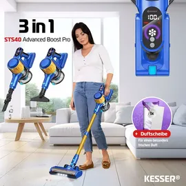 Kesser Akku Staubsauger Blau / Gold